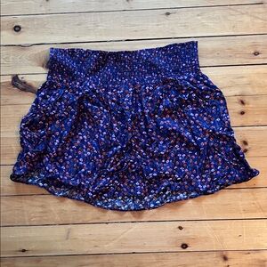 Mossimo Supply Co. Navy and Orange Floral Women's Skorts